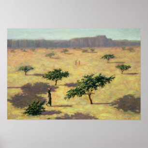 Sahelian Landscape Mali 1991 Poster