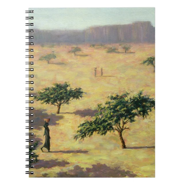 Sahelian Landscape Mali 1991 Spiral Notebook (Front)