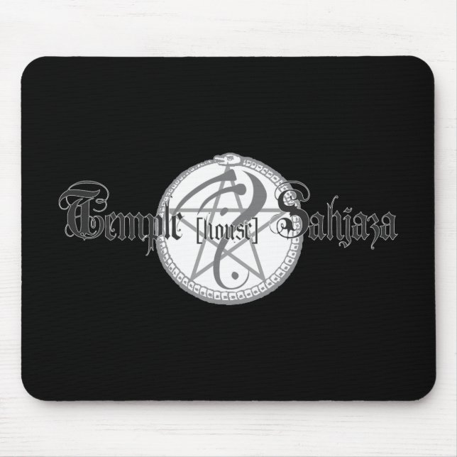 Sahjaza logo black mousepad (Front)
