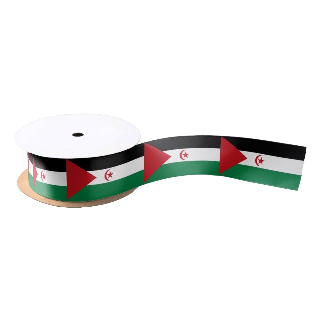 Sahrawi Arab Democratic Republic Flag Satin Ribbon (Spool)