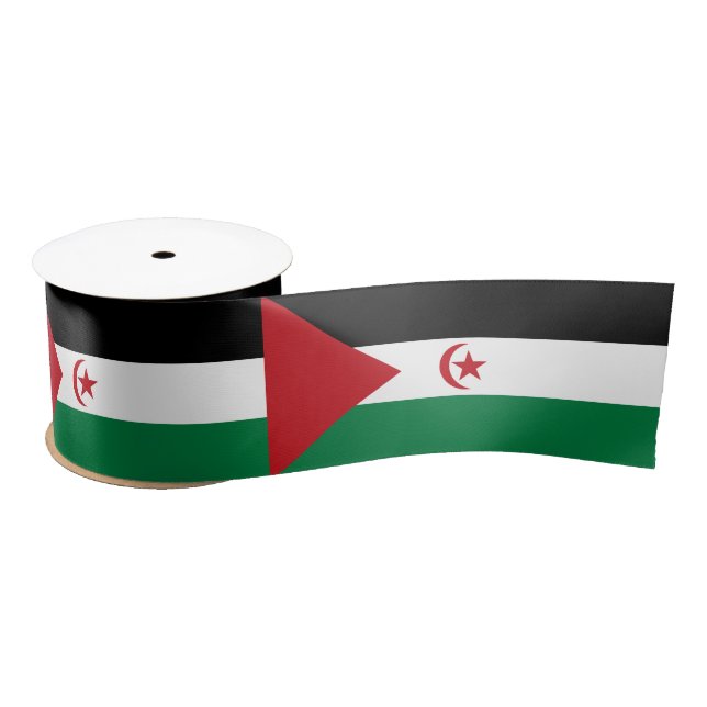 Sahrawi Arab Democratic Republic Flag Satin Ribbon (Spool)