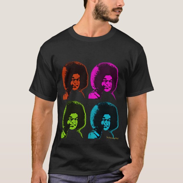 Sai Baba Pop Art T-Shirt (Front)