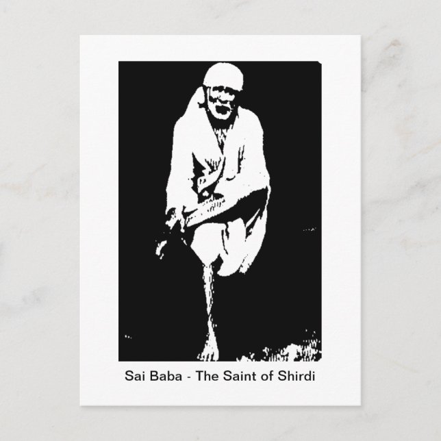 Sai Baba Saint of Shirdi Postcard (Front)