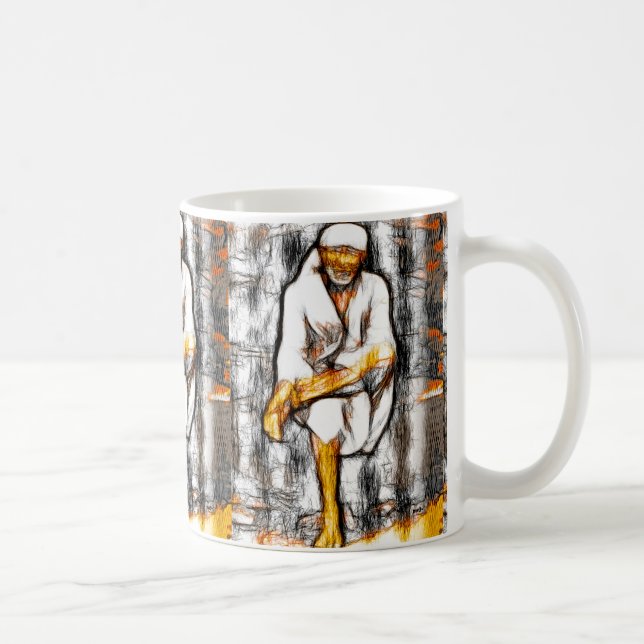 Sai Baba Sketch Mug (Right)