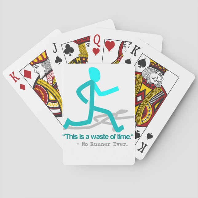 Said No Runner Ever Playing Cards (Back)