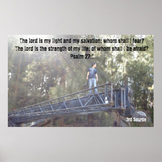 Saiga 12 Psalm 27:1 Inspirational Poster