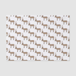 Saiga antelope cartoon illustration tissue paper
