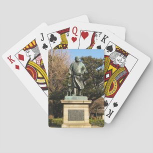 Saigo Takamori (The Last Samurai) & Dog Statue Playing Cards