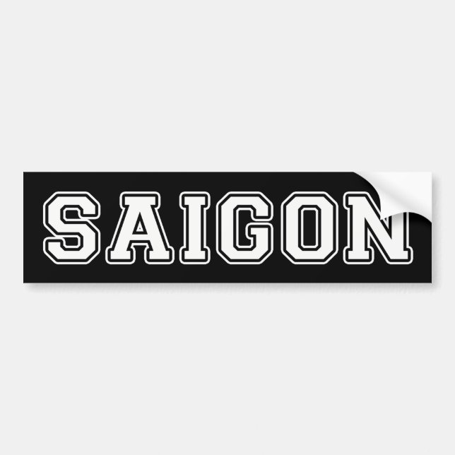 Saigon Bumper Sticker (Front)