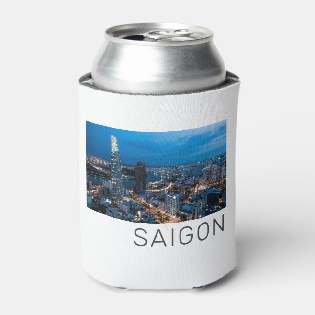 Saigon (Ho Chi Minh City) HCMC Vietnam Holiday Can Cooler (Can Front)