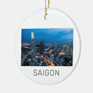 Saigon (Ho Chi Minh City) HCMC Vietnam Holiday Ceramic Tree Decoration