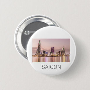 Saigon Ho Chi Minh City HCMC Vietnam Sunset 6 Cm Round Badge