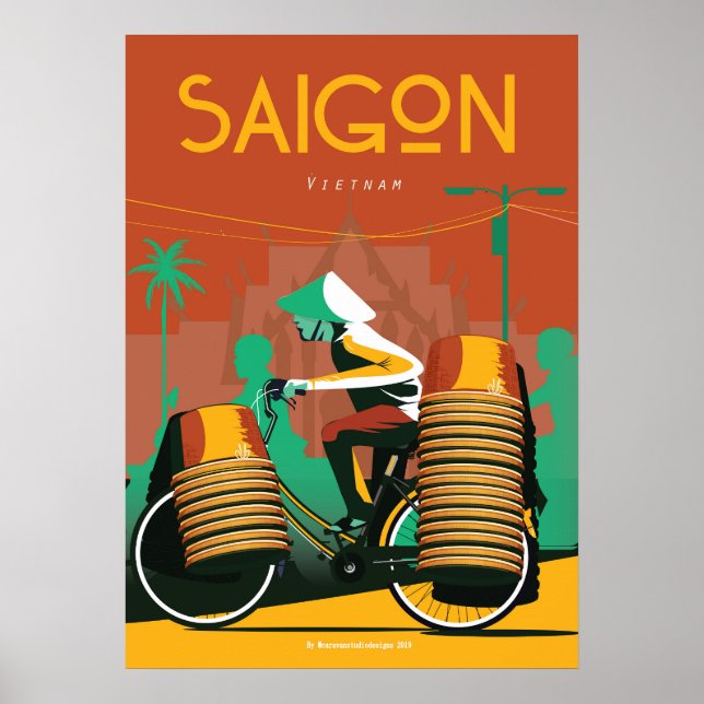 Saigon travel poster vietnam (Front)
