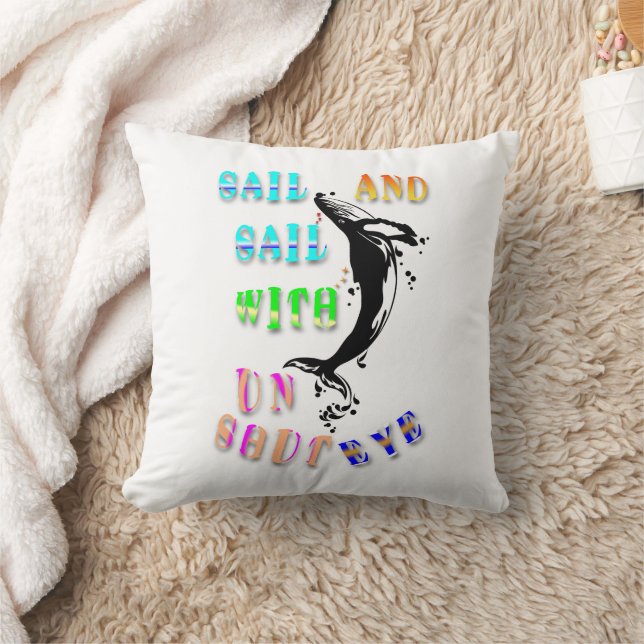 Sail And Sail With Unshut Eye Cushion (Blanket)