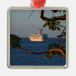 Sail Away at Sunset I Cruise Vacation Metal Tree Decoration