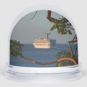 Sail Away at Sunset I Cruise Vacation Photography Snowglobe