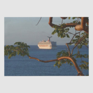 Sail Away at Sunset I Cruise Vacation Tissue Paper