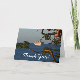Sail Away at Sunset I Thank You Card