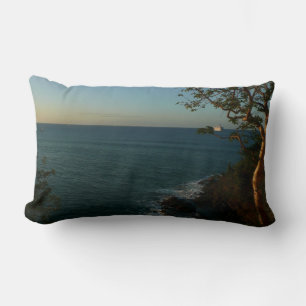 Sail Away at Sunset II Tropical Seascape Lumbar Cushion
