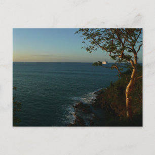 Sail Away at Sunset II Tropical Seascape Postcard