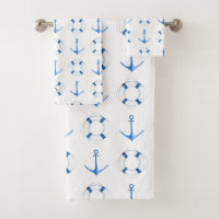 Sail Away Boat Anchor + Life Ring Monogram