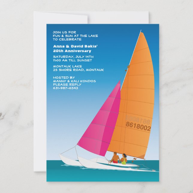 Sail Away Invitation (Front)