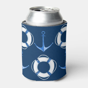 Sail Away Life Ring and Anchor Lifesaver Can Cooler