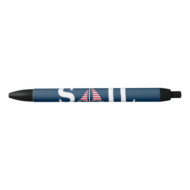 Sail Black Ink Pen (Front)