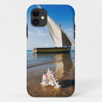 Sail Boat And Shell | Mozambique, Benguerra Lodge
