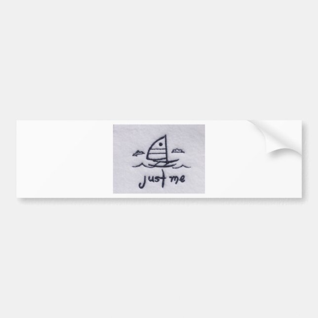 Sail Boat Bumper Sticker (Front)