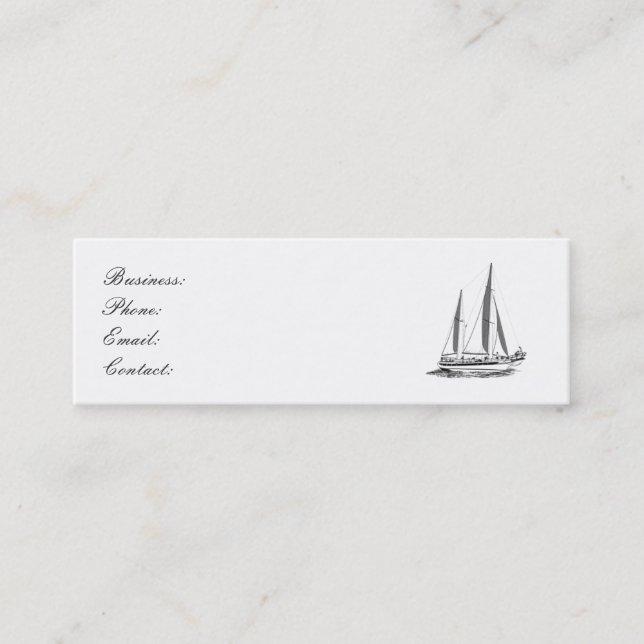 Sail Boat Business Card (Front)