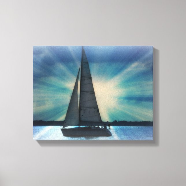 Sail Boat Canvas Wrap Print (Front)