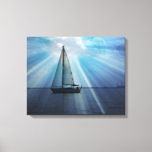 Sail Boat Canvas Wrap Print