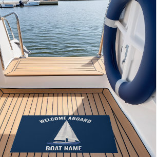 Sail Boat Name  Doormat