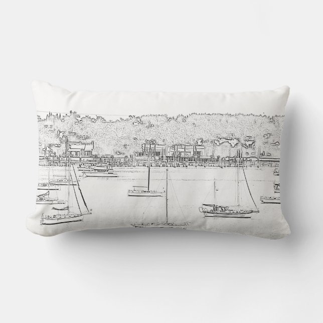 Sail boat pillow (Front)