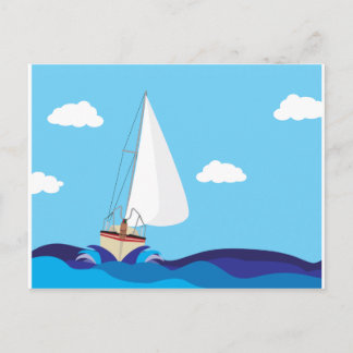 Sail Boat Postcard