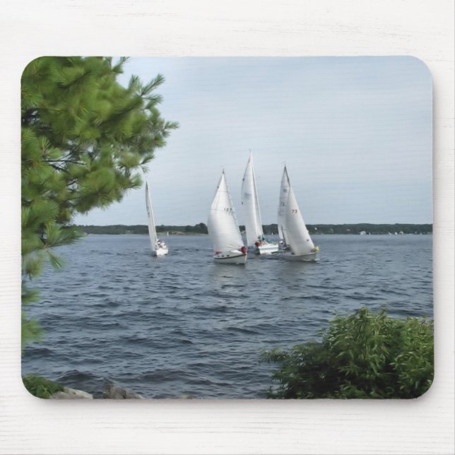 Sail Boats on the St Lawrence Mouse Pad (Front)