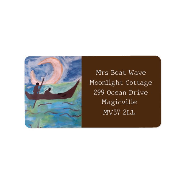Sail By Moonlight Address Label (Front)