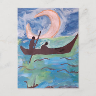 Sail By Moonlight Postcard