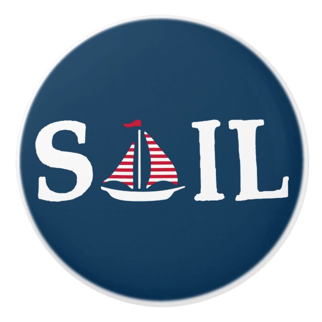Sail Ceramic Knob (Front)