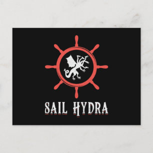 Sail Hydra Boat Sailing Sailboat Boating Yacht Postcard