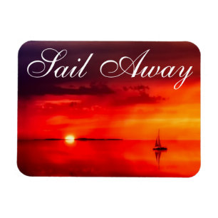 Sail into the Sunset Magnet