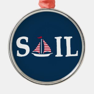 Sail Metal Tree Decoration