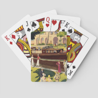 Sail Motor Boat Vintage Antique Nautical Playing Cards