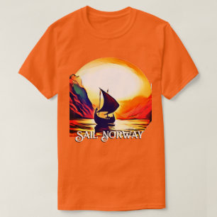 Sail Norway with Vikiing Ship T-Shirt