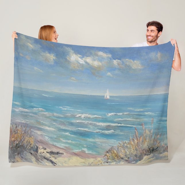 Sail On 3 -sizes Fleece Blanket (In Situ)