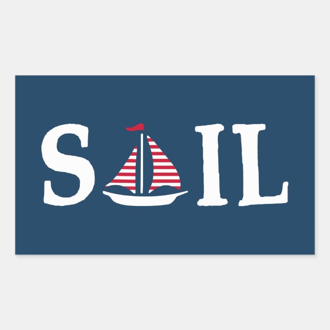 Sail Rectangular Sticker (Front)