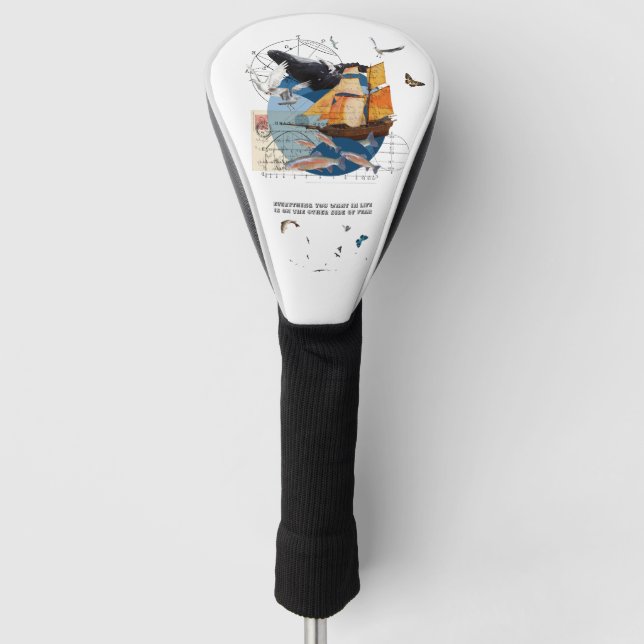 Sail Sea Ship         Golf Head Cover (Front)