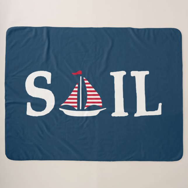 Sail Sherpa Blanket (Front (Horizontal))