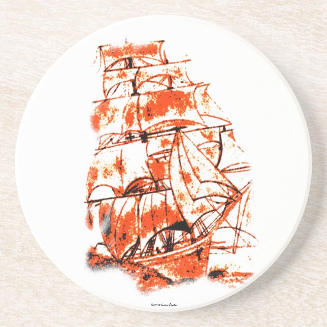 Sail Ship Coaster (Front)
